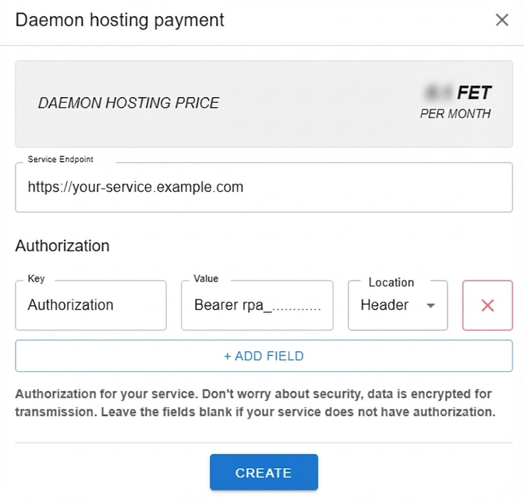 HaaS Payment Configuration